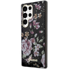 Guess GUHCS23LHCFWSK S23 Ultra S918 fekete/fekete keménytok Flower Collection tok - 0. kép