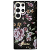 Guess GUHCS23LHCFWSK S23 Ultra S918 fekete/fekete keménytok Flower Collection tok - 1. kép