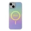 Guess IML Iridescent MagSafe tok iPhone 15 Plus - lila tok - 1. kép