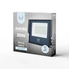 ASPIRE Fényvető LED 30W 6000K 3300lm 230V Forever Light