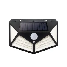 SUNARI Napelemes Lámpa LED FLS-65 100SMD PIR 6W 480lm 6000K 1200mAh Li-Ion Örök Fény