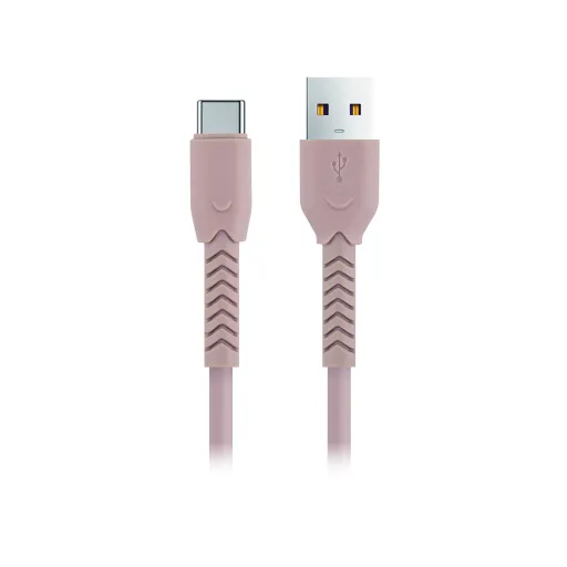 Maxlife MXUC-04 kábel USB - USB-C 1,0 m 3A rózsaszín