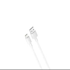 XO kábel NB156 USB - USB-C 1,0 m 2,4A fehér tok