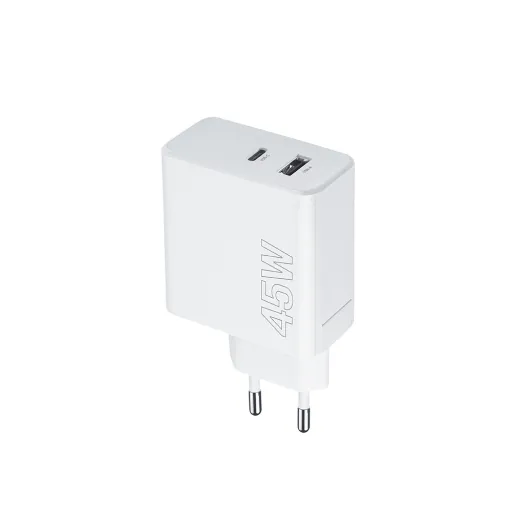 Maxlife MXTC-07-45AC PD QC töltő 1x USB-C 1x USB 45W fehér