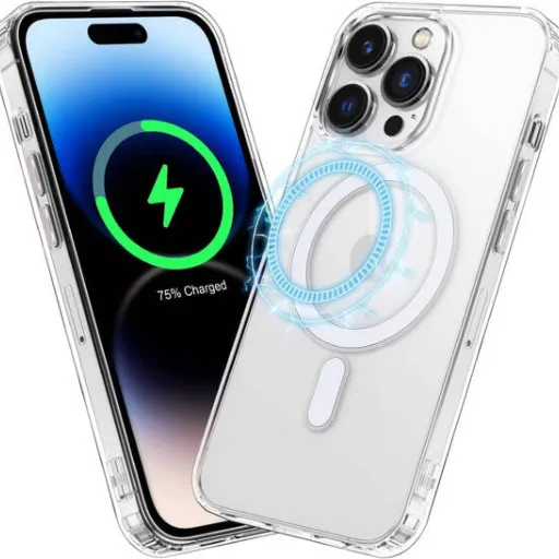 Samsung Galaxy S24 Nexeri MagSafe fliptok átlátszó tok Samsung Galaxy S24 Nexeri MagSafe fliptok átlátszó tok
