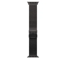 Apple Watch 49mm Milanese Loop:  Black Titanium Milanese Loop - Medium