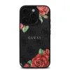 Guess PU Leather 4G Roses MagSafe tok iPhone 16 Pro fekete - 1. kép