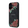 Guess PU Leather 4G Roses MagSafe tok iPhone 16-hoz fekete - 0. kép