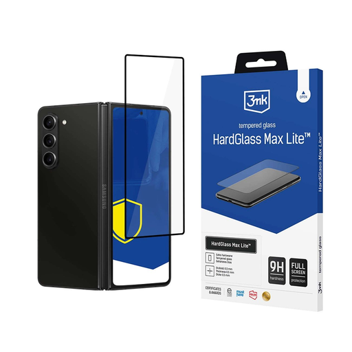 Edzett üveg 3mk HardGlass Max Lite fekete Samsung Galaxy Z Fold 6 üvegfólia Edzett üveg 3mk HardGlass Max Lite fekete Samsung Galaxy Z Fold 6 üvegfólia