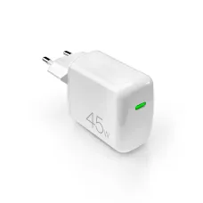 Puro Super Mini 45W PD GaN USB-C Fali Töltő - Fehér