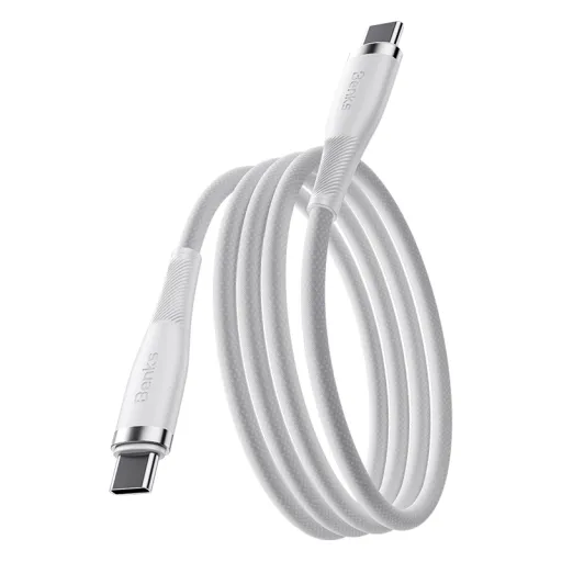 Benks D47 fonott kábel - Type C - Type C - PD 100W 1 méter fehér