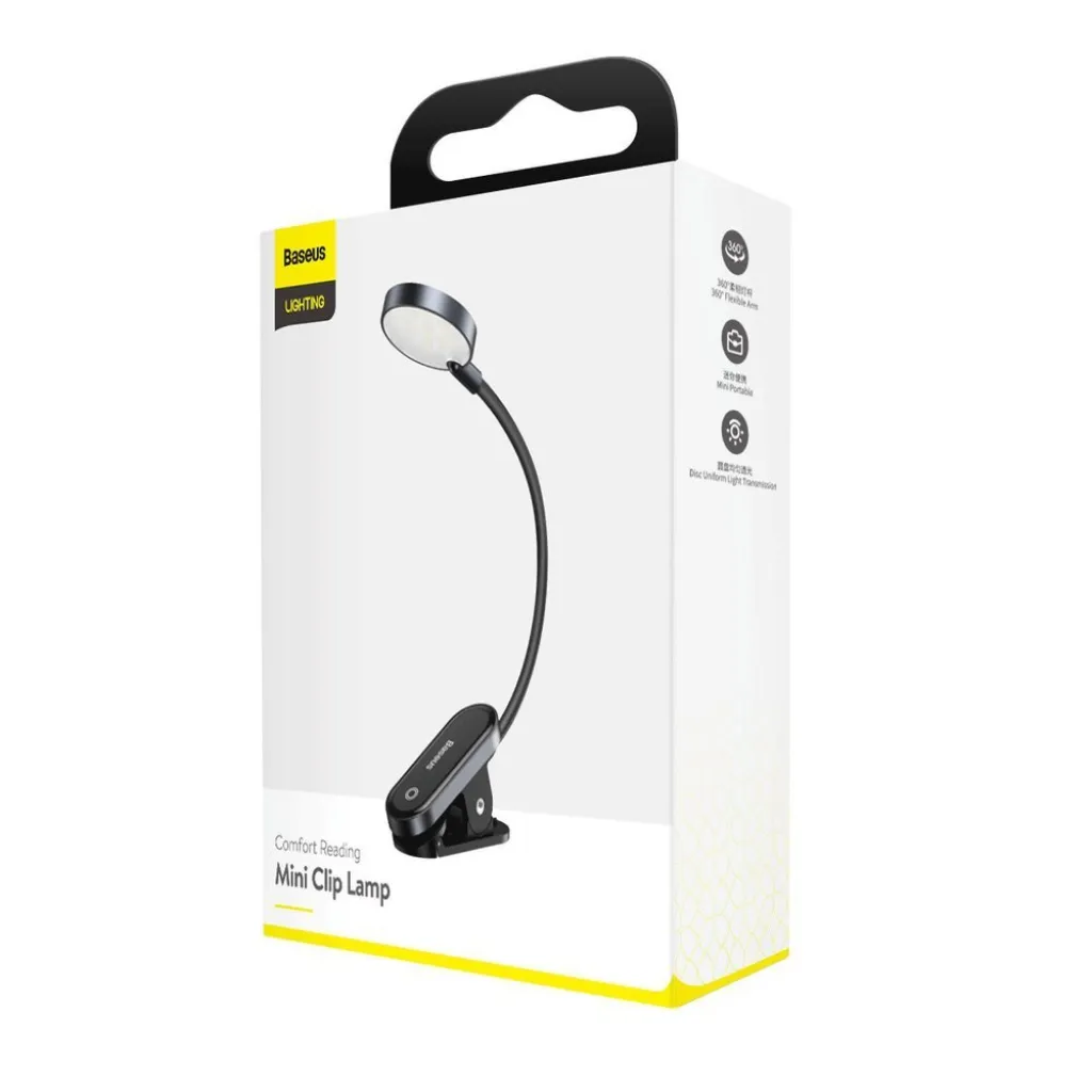 Baseus LED mini olvasólámpa szürke (DGRAD-0G) - 23