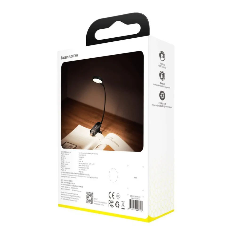 Baseus LED mini olvasólámpa szürke (DGRAD-0G) - 24