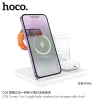 HOCO vezeték nélküli töltőállomás Apple Watch, Airpods kompatibilis 2A 15W CQ9 fehér - 0. kép