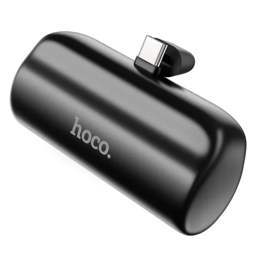 Power Bank HOCO - 5 000 mAh beépített Type C csatlakozóval J106 fekete