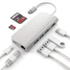 Satechi Aluminium Type-C Multi-Port Adapter (HDMI 4K,3x USB 3.0,MicroSD,Ethernet) - Silver - 2. kép