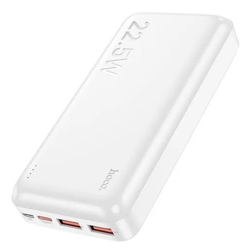 HOCO powerbank 20000 mAh PD QC 3A 22,5W J101A fehér