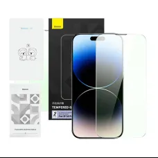 Baseus Crystal Series betekintésgátló edzett üvegfólia iPhone 14 Pro üvegfólia