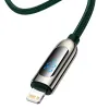 Baseus USB-C-Lightning kijelzőkábel, PD, 20 W, 2 m (zöld) - 0. kép