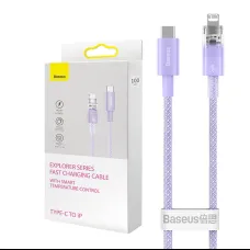 Baseus Explorer Series USB-C / Lightning gyorstöltő kábel 1m, 20W (lila)