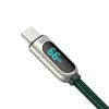 Baseus USB-C kábel kijelzővel, 66W, 2m (zöld) - 2. kép