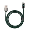 Baseus USB-C kábel kijelzővel, 66W, 2m (zöld) - 4. kép