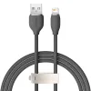 Baseus Jelly USB-Lightning kábel, 2,4A, 1,2m (fekete) - 0. kép