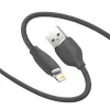 Baseus Jelly USB-Lightning kábel, 2,4A, 1,2m (fekete) - 2. kép