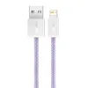 Baseus Dynamic USB-Lightning kábel, 2,4A, 1m (lila) - 2. kép