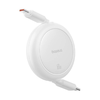 Baseus Free2Pull Mini USB-C - USB-C kábel, 60W, 1 m, (fehér) - 2. kép