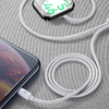 2 az 1-ben indukciós töltő Apple Watch-hoz / Lightning Joyroom S-IW002S 1,5m (fehér) - 3. kép