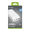 20000 mAh többportos powerbank 20W Power Delivery technológiával Fehér - 0. kép