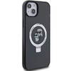 Karl Lagerfeld Ring Stand Karl&Choupette MagSafe tok iPhone 14 / 15 / 13 - fekete - 2. kép