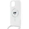Karl Lagerfeld IML Choupette fej & zsinór MagSafe tok iPhone 13 / 14 / 15 - átlátszó tok - 3. kép