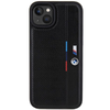 BMW Perforated Tricolor Line tok iPhone 15 / 14 / 13 - fekete - 1. kép