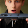 Torras Ostand Spin tok iPhone 16 Pro Max (Fekete) - 3. kép