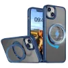 Mag Ring Forgófliptok iPhone 12 Pro Max 6,7 sötétkék tok - 0. kép