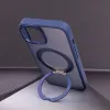 Mag Ring Forgófliptok iPhone 12 Pro Max 6,7 sötétkék tok - 2. kép