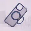 Mag Ring Forgófliptok iPhone 12 Pro Max 6,7 sötétkék tok - 3. kép