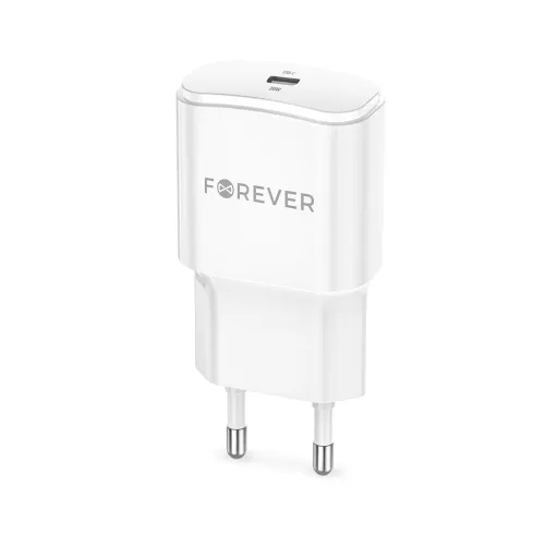 Forever TC-01-20C PD QC töltő 1x USB-C 20W fehér