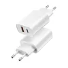 WIWU falitöltő Wi-U002 PD + QC 20W 1x USB 1x USB-C fehér - 1. kép