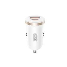 XO autós töltő CC56 PD 30W QC 1x USB 1x USB-C fehér