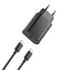 WIWU fali töltő Wi-U001 PD 20W 1x USB-C fekete + USB-C - USB-C kábel - 0. kép