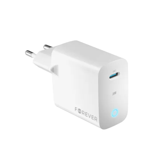 Forever TC-06-20C PD QC töltő 1x USB-C 20W fehér