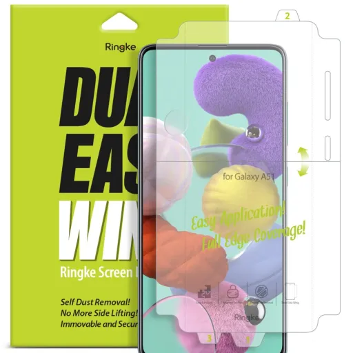 Samsung A51 Ringke Dual Easy 2x kijelzővédő PET fólia (DWSG0001)