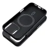 Carbon Elite Mag fliptok kompatibilis MagSafe-lel iPhone 15 Pro Max készülékhez fekete tok - 1. kép