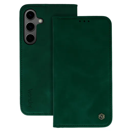 Wonder fliptok Samsung Galaxy A55 5G zöld tok