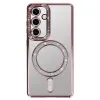 Bling Magsafe tok Samsung Galaxy S25 pink tok - 1. kép