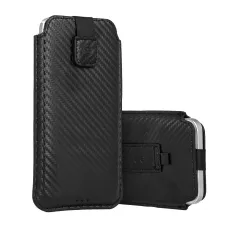 Wonder CARBON tok (Méret M) Iphone 5/Nokia 215 4G/225/5310 2020 FEKETE