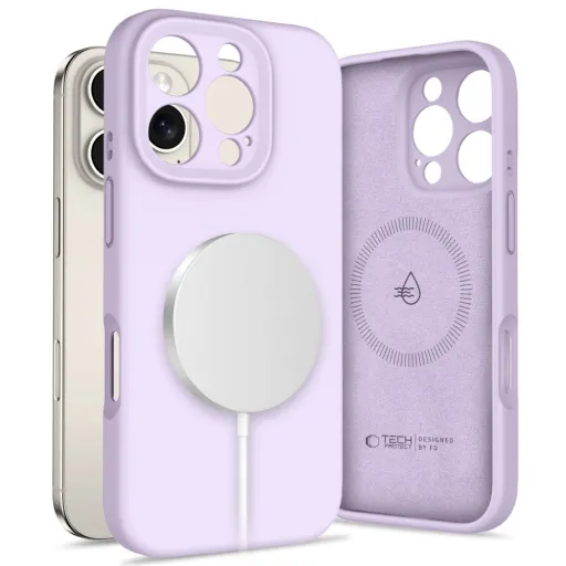 Tech-protect Liquid Silicone Magsafe Iphone 16 Pro Mauve